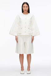 Tofu Collarless Trapeze Denim Jacket | 3.1 Phillip Lim