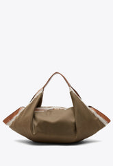 Mushroom Nylon Luna Large Bag with Contrast Stitch | 3.1 Phillip Lim