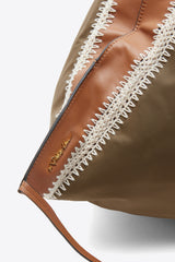 Mushroom Nylon Luna Large Bag with Contrast Stitch | 3.1 Phillip Lim