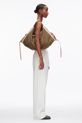 Mushroom Nylon Luna Large Bag with Contrast Stitch | 3.1 Phillip Lim