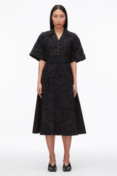 Black Embroidered Midi Shirt Dress | 3.1 Phillip Lim