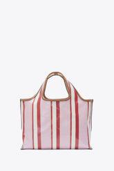Blue-Pink Multi Dual Stripe Mini Market Tote | 3.1 Phillip Lim