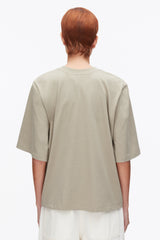 Sage Trapeze T-Shirt with Floral Appliqué | 3.1 Phillip Lim
