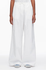 White Structured Cotton Pull On Straight Leg Pants | 3.1 Phillip Lim