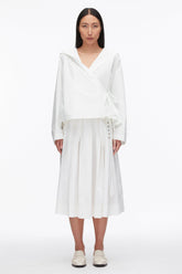 White Sailor Wrap Shirt | 3.1 Phillip Lim