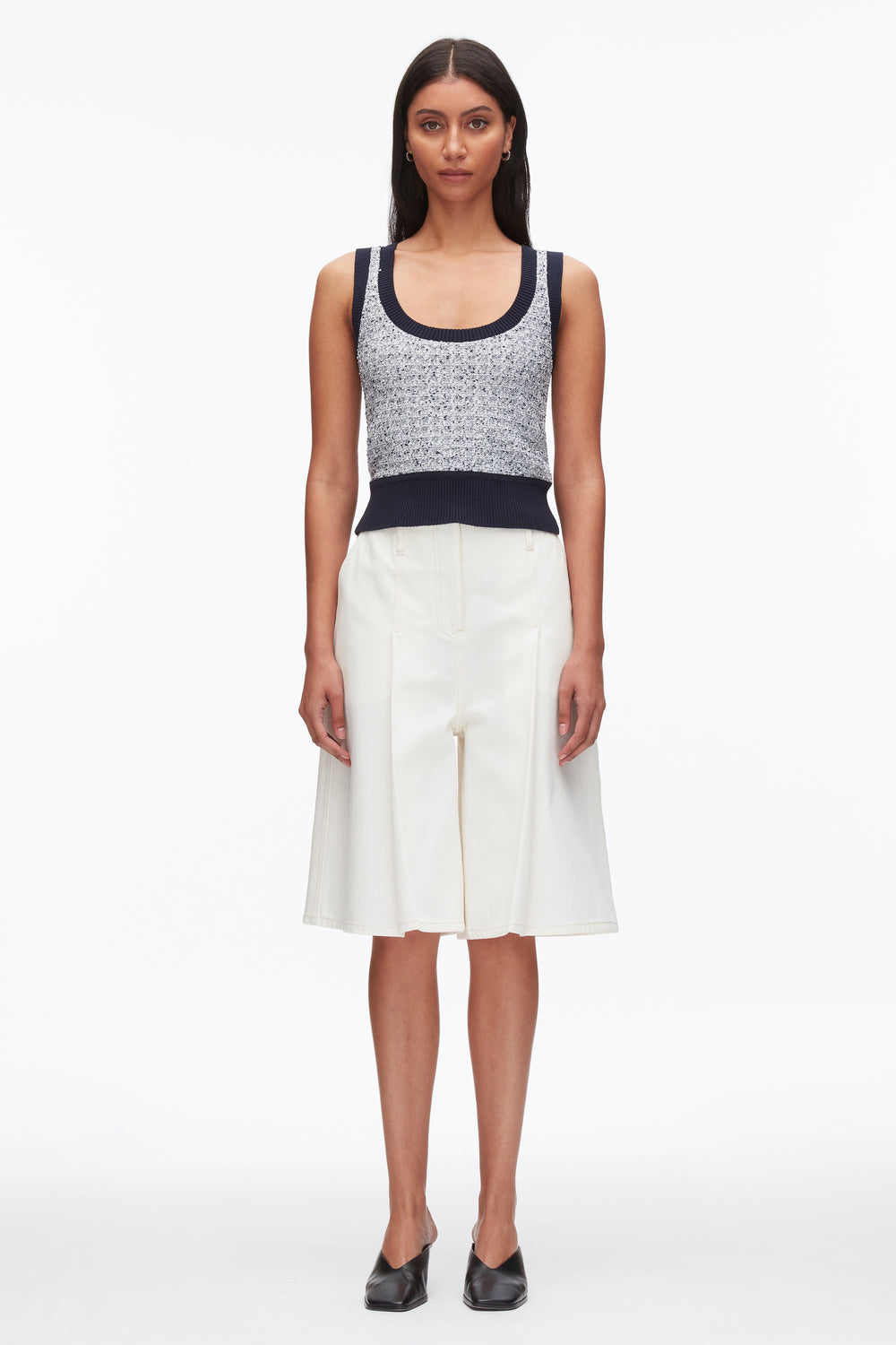 Midnight Multi Tweed Bouclé Scoop Neck Tank | 3.1 Phillip Lim