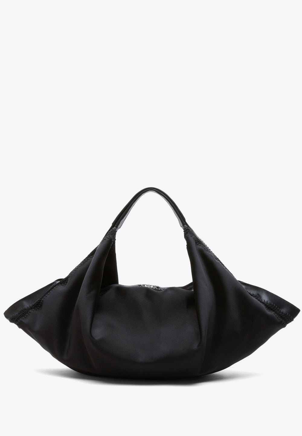 Black Structured Satin Luna Large Bag | 3.1 Phillip Lim