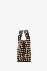 Black-Buckwheat Crochet Raffia Mini Market Tote | 3.1 Phillip Lim