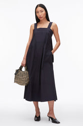 Midnight Structured Cotton Poplin Midi Dress | 3.1 Phillip Lim
