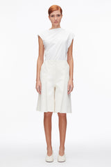 Tofu Ghost Patch Lightweight Denim Bermuda Shorts | 3.1 Phillip Lim