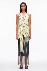 Yuzu Multi Draped Stripe Halter Top with Fringe | 3.1 Phillip Lim