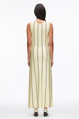 Yuzu Multi Stripe Midi Dress with Fringe Waist Tie | 3.1 Phillip Lim