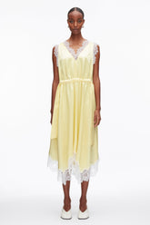 Yuzu V-Neck Midi Dress with Lace Trim | 3.1 Phillip Lim
