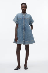 Washed Medium Blue Trapeze Light Denim Dress | 3.1 Phillip Lim