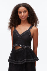 Black Floral Lace Midi Dress | 3.1 Phillip Lim