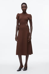 Dk Chocolate Compact Rib Tulip Dress | 3.1 Phillip Lim