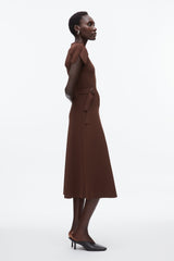 Dk Chocolate Compact Rib Tulip Dress | 3.1 Phillip Lim