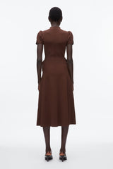 Dk Chocolate Compact Rib Tulip Dress | 3.1 Phillip Lim