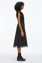 Black Draped Bow Dress with Belt | 3.1 Phillip Lim