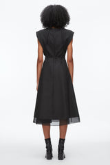 Black Draped Bow Dress with Belt | 3.1 Phillip Lim