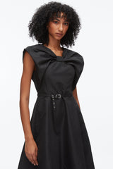 Black Draped Bow Dress with Belt | 3.1 Phillip Lim