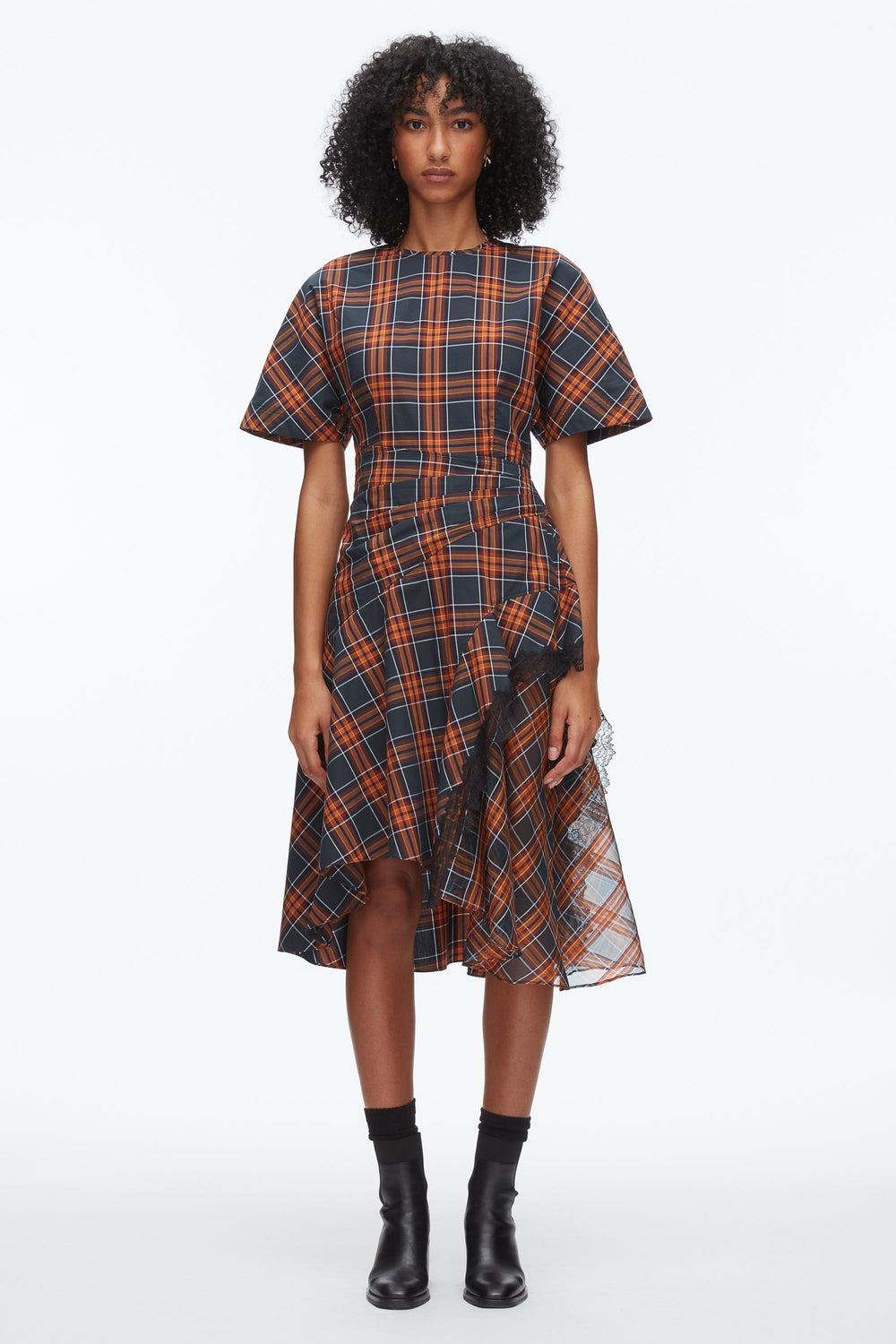 Dusk Multi Plaid Mix Draped Dress | 3.1 Phillip Lim