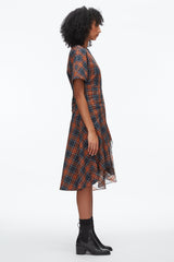 Dusk Multi Plaid Mix Draped Dress | 3.1 Phillip Lim