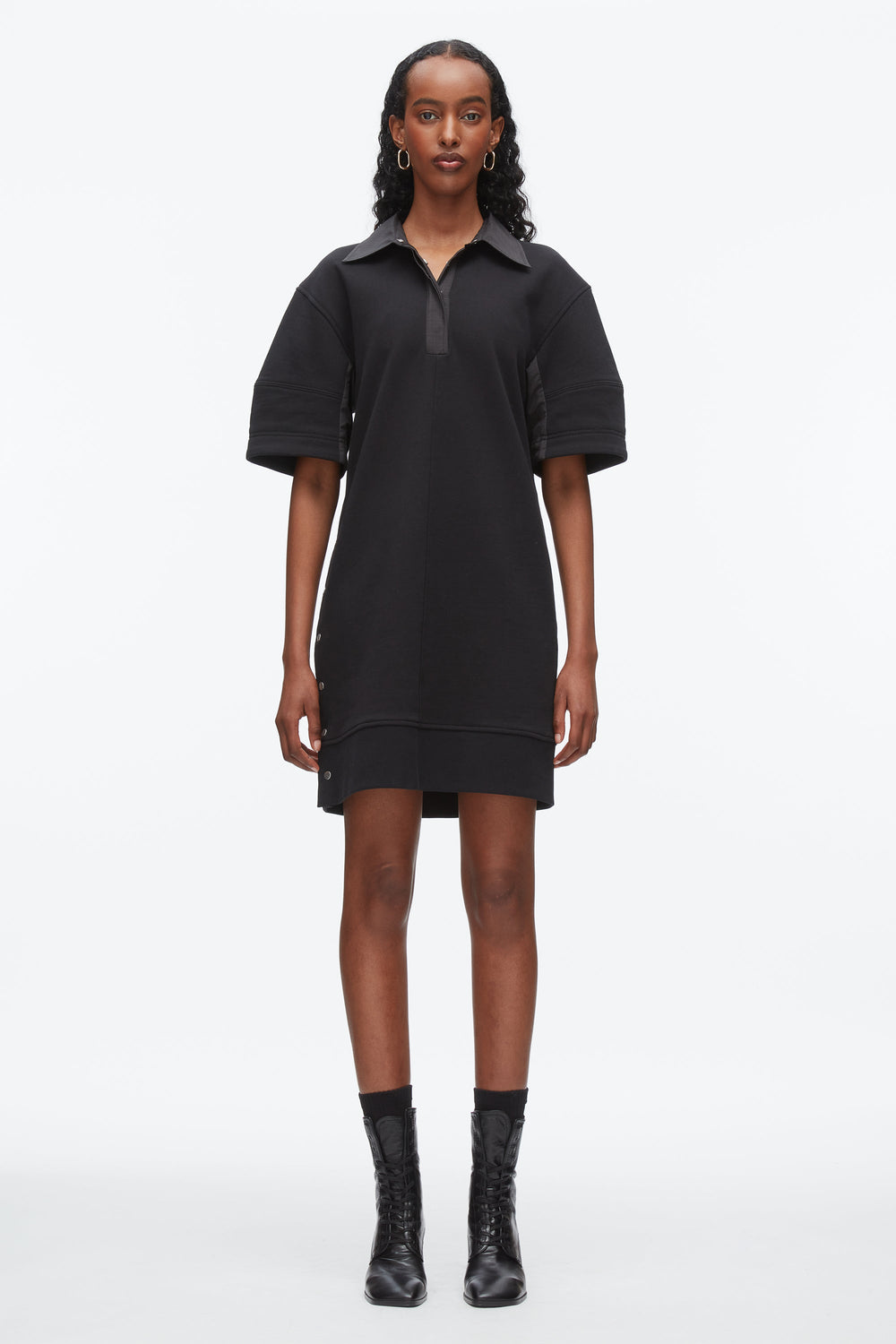 Black-Black Terry Polo Dress | 3.1 Phillip Lim