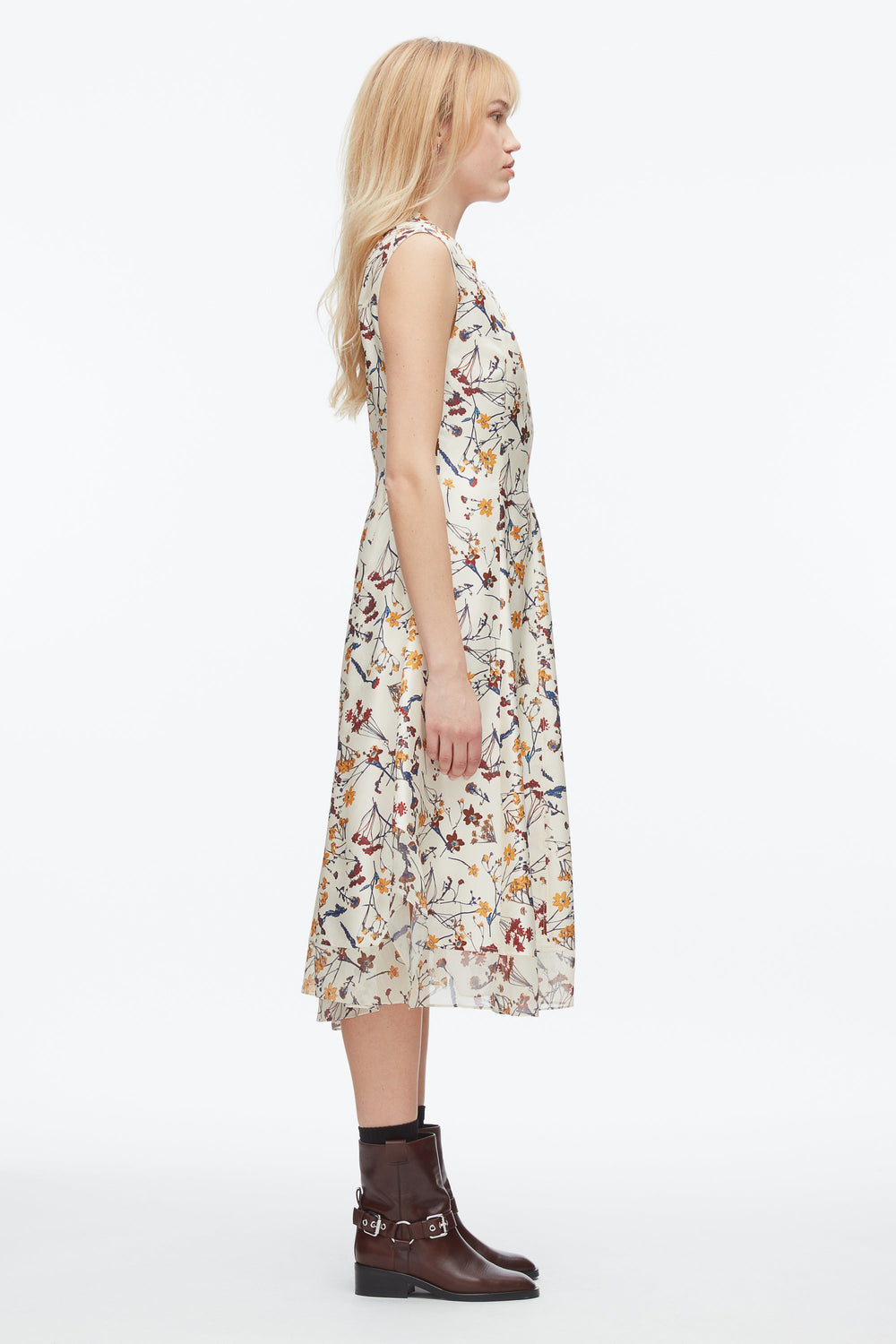 Parchment Multi Bliss Floral Sleeveless Dress | 3.1 Phillip Lim