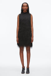 Black Fringe Mock Neck Shift Dress | 3.1 Phillip Lim