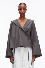 Slate Sailor Wrap Shirt | 3.1 Phillip Lim