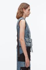 Washed Medium Blue Denim Field Vest | 3.1 Phillip Lim