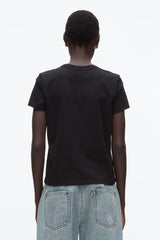 Black Flower Embroidery Merch Tee | 3.1 Phillip Lim