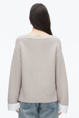 Oyster Cable Mix Boyfriend Cardigan | 3.1 Phillip Lim