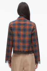 Dusk Multi Plaid Mix Cropped Shirt | 3.1 Phillip Lim
