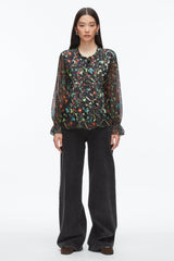 Black Multi Bliss Floral Blouse | 3.1 Phillip Lim