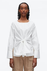 White Tie Front Poplin Shirt | 3.1 Phillip Lim