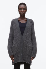 Charcoal Melange Boucle Cardigan Coat | 3.1 Phillip Lim