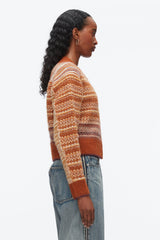 Sunset Multi Fair Isle Zip Cardigan | 3.1 Phillip Lim