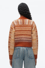 Sunset Multi Fair Isle Zip Cardigan | 3.1 Phillip Lim