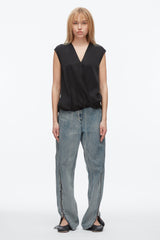 Black Soft Drape Sleeveless Blouse | 3.1 Phillip Lim