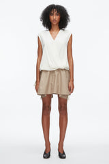 Ivory Soft Drape Sleeveless Blouse | 3.1 Phillip Lim