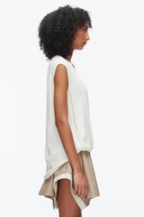 Ivory Soft Drape Sleeveless Blouse | 3.1 Phillip Lim