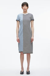 Midnight Multi Patchwork Stripe T-shirt Dress | 3.1 Phillip Lim