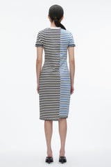 Midnight Multi Patchwork Stripe T-shirt Dress | 3.1 Phillip Lim