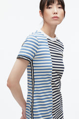 Midnight Multi Patchwork Stripe T-shirt Dress | 3.1 Phillip Lim
