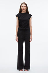 Black Draped Asymmetric T-Shirt | 3.1 Phillip Lim