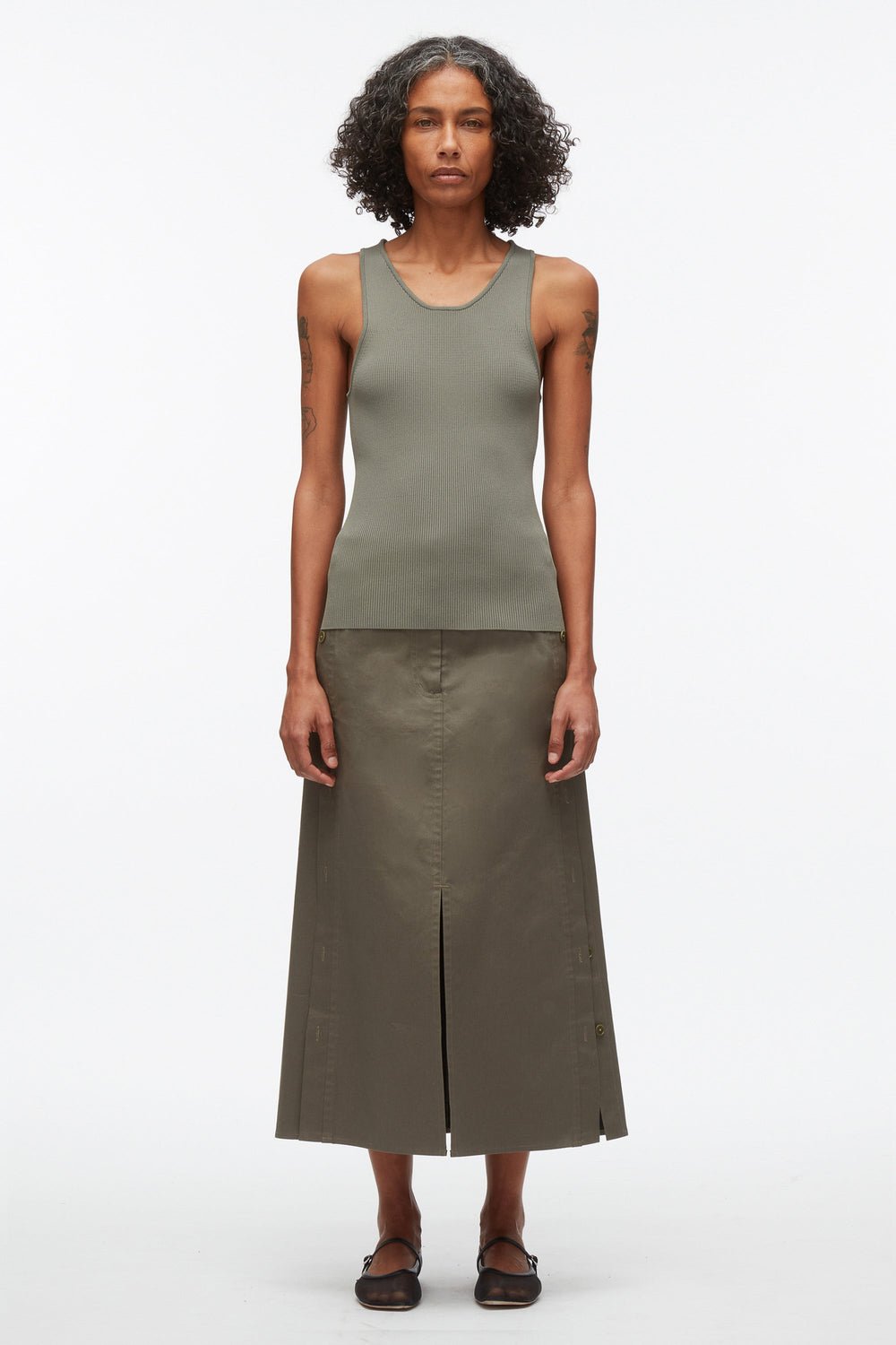 Sage Compact Rib Layering Tank | 3.1 Phillip Lim