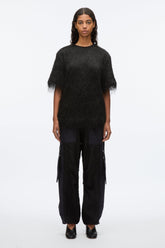 Black Fringe Boxy Tee | 3.1 Phillip Lim