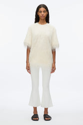 Ivory Fringe Boxy Tee | 3.1 Phillip Lim